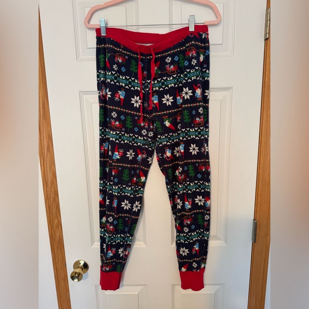 Hanna Andersson Gnome Sweet Gnome Holiday Long John Pajama Pants